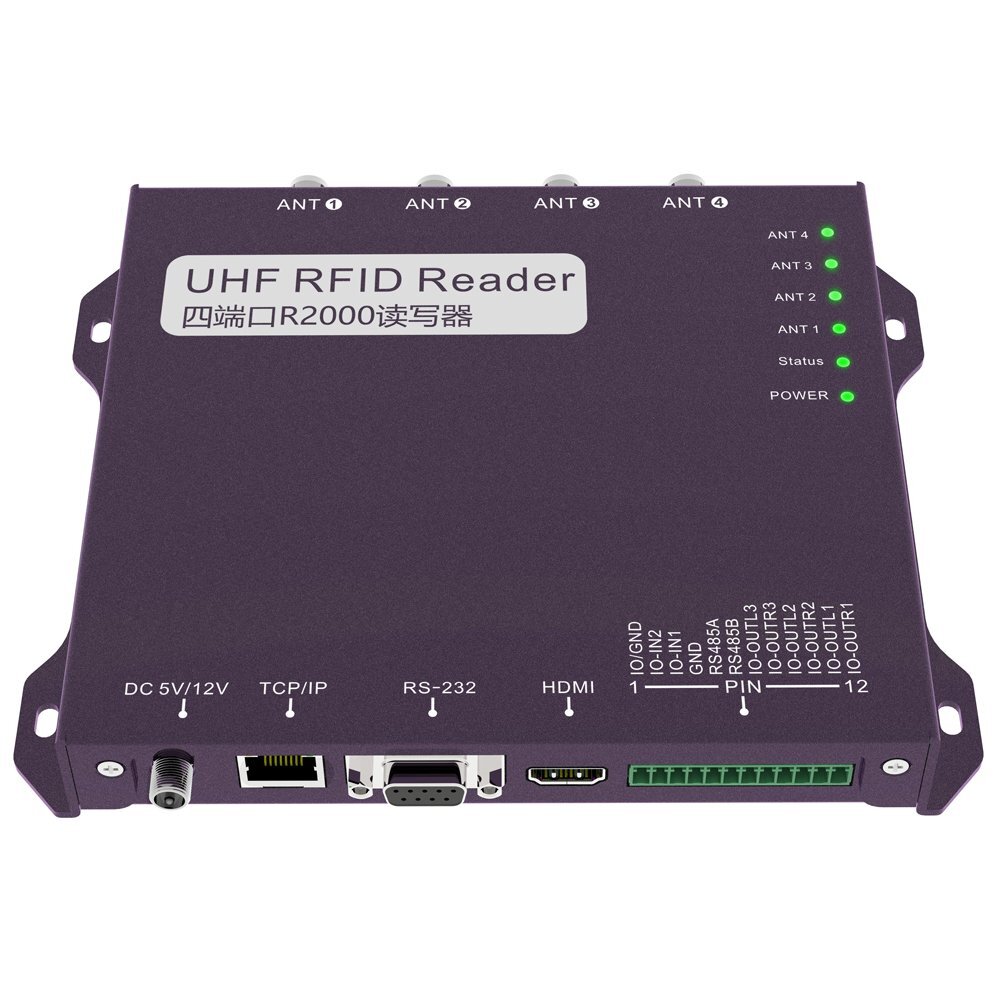 RFID超高頻讀寫器 讀卡器 4端口 UHF RFID Reader 4-port  RFID超高頻讀寫器 讀卡器 4端口 UHF RFID Reader 4-port